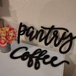 Wall Decor Signs (Pantry & Coffee)