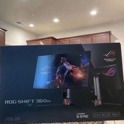 Monitor Gamer Asus ROG Swift Esports 24.5'' Fast Ips FHD 360Hz 1ms G-Sync  HDMI/DP, PG259QN