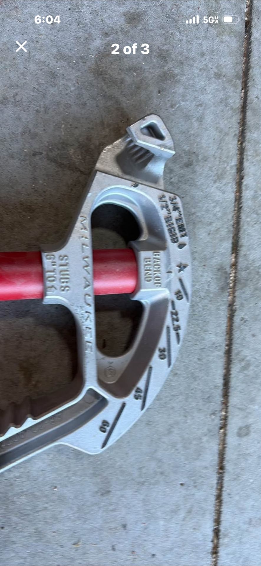 Milwaukee 3/4 Inch Conduit Bender