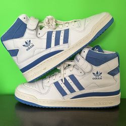 Adidas Forum 84 High Cloud White Trace Royal Blue Men's Shoes IF9675 - Size 11.5