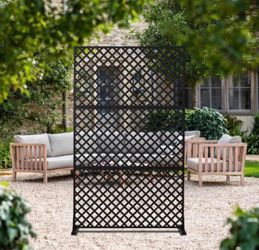 44 Inch Wx 72 Inch H Metal Privacy ScreenOutdoor Privacy Screens and PanelsFreestanding Outdoor...