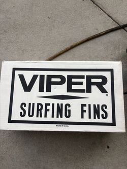 Vintage Viper Yellow Dot Surfing Fins