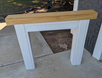 NEW Homcom Wood Freestanding Electric Fireplace Surround / Mantle