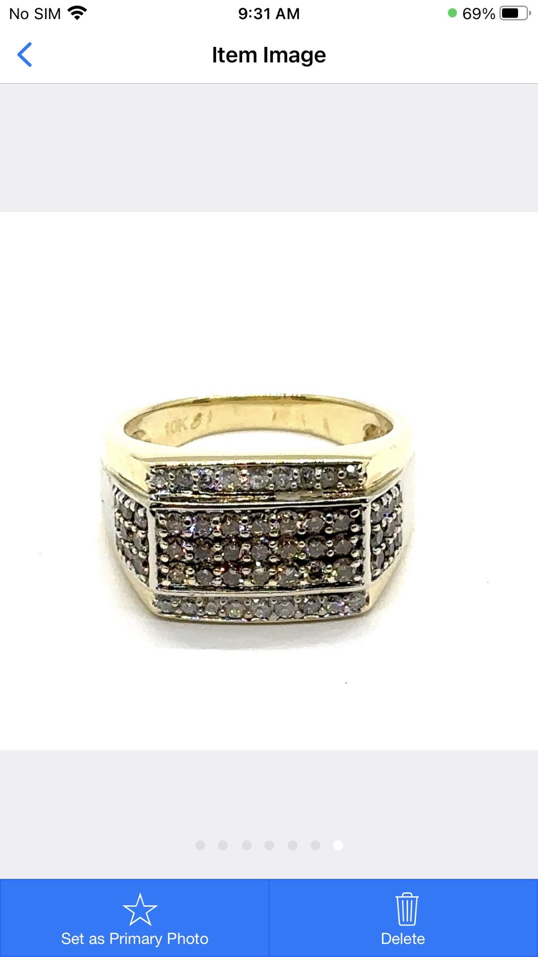Gentleman Diamond Cluster Ring 10K YG9.4G EPJ026527
