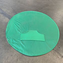 Pop Up Green Screen Background Circular Chair Attachment Stream Online Work from Home Conference Portable Privacy Backdrop