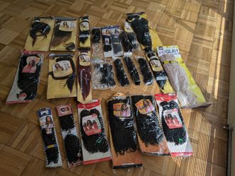 Large Bundle Of New Hair Extensions (37) Pieces