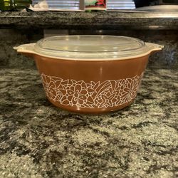 Vintage Purex “Woodland, Spring Blossom Or Crazy Daisy” Cassarole Dish 474-b