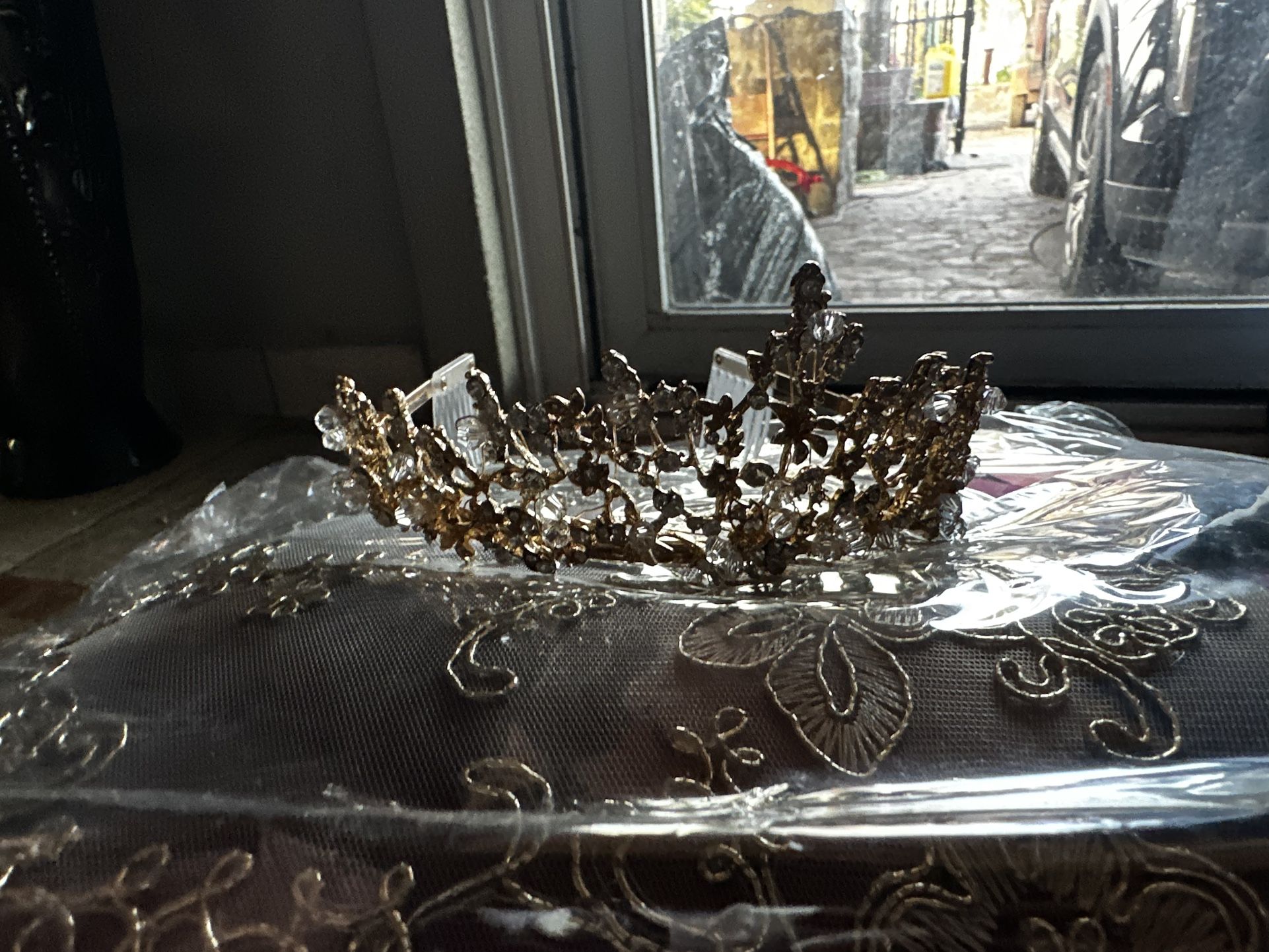 Quinceanera dress and accessories