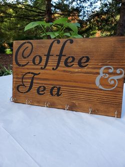 Coffee and tea sign