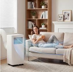 Portable Air Conditioners 12,000 BTU, Portable Air Conditioner for Rooms Up to 550 Sq.Ft. with Cool, Fan, Dehumidifier, Sleep, Portable AC Unit with R
