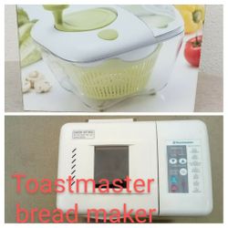 $16 Toastmaster Bread Machine & All in One Salad Mixer