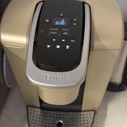 Keurig K-Elite, Single Serve K-Cup Pod Coffee Maker, Brushed Gold