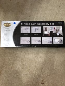 6 piece Bath Accesssory Set