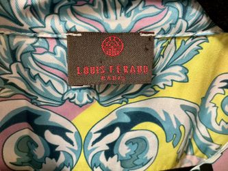 Stun in Vtg Louis Feraud Visionary Silk Blouse OBO