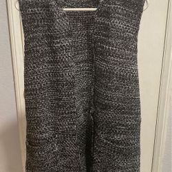 Simonetta long no sleeves Black cardigan vest