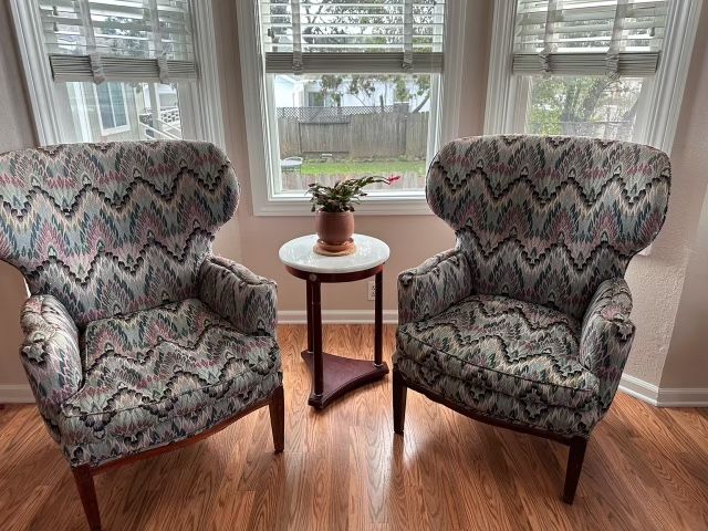 2 Beautiful Wingback Chairs