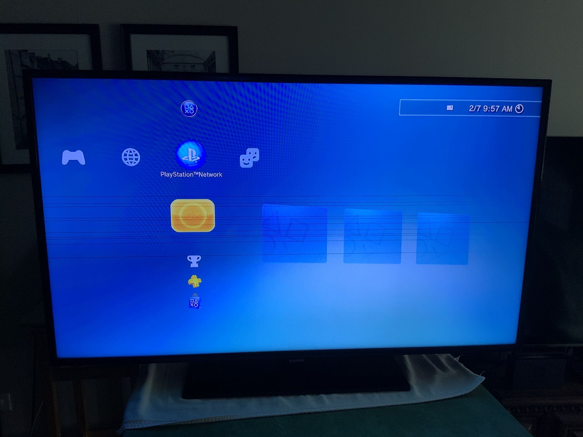 Samsung 55” UN55EH6000 LED-LCD TV - In Fair Condition, Horizontal Lines - Needs Fix, Please See Pics