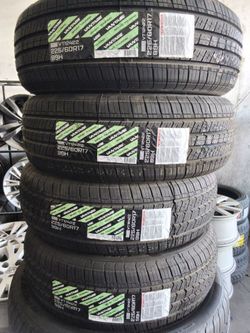4-new tire 225 60 17 vintaje mount y balance( firm price)
