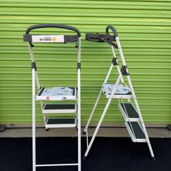 Gorilla Ladders 3-Step Steel Lightweight Step Stool with Project Tray, 225 lbs. Load Cap. Type II Duty Rating (8 ft. 9 in. Reach Height) Equivalent to