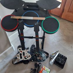 Guitar Hero Band Hero World Tour bundle and Game System Rockband Rock Band