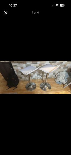 Set of 2 Adjustable Bar Stools