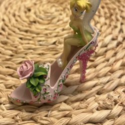 Hamilton Collection Disney Rose Petal Pixie Tinkerbell Tink’s Garden Style Shoe