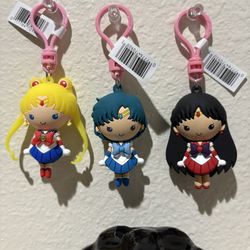 Sailor Moon Series 1 Figural Bag Clips Never Used
