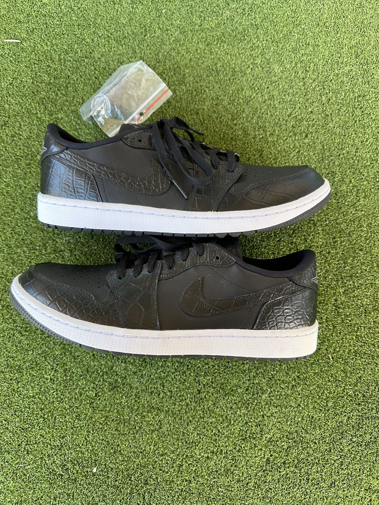 New Jordan 1 Low ‘Black Croc’ Golf Shoes Size 11