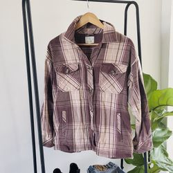 Aerie button down plaid longsleeve top.  Bin k