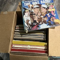 Box Of OLD Vinyl LP Records