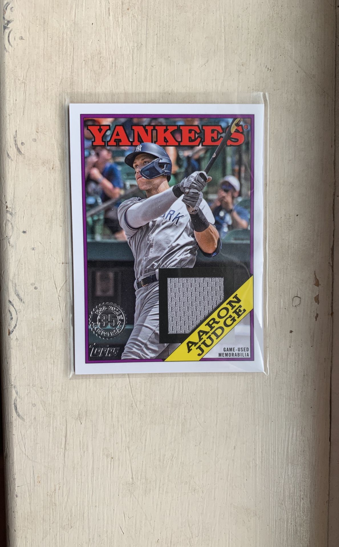 Aaron Judge Game Used Memorabilia Card