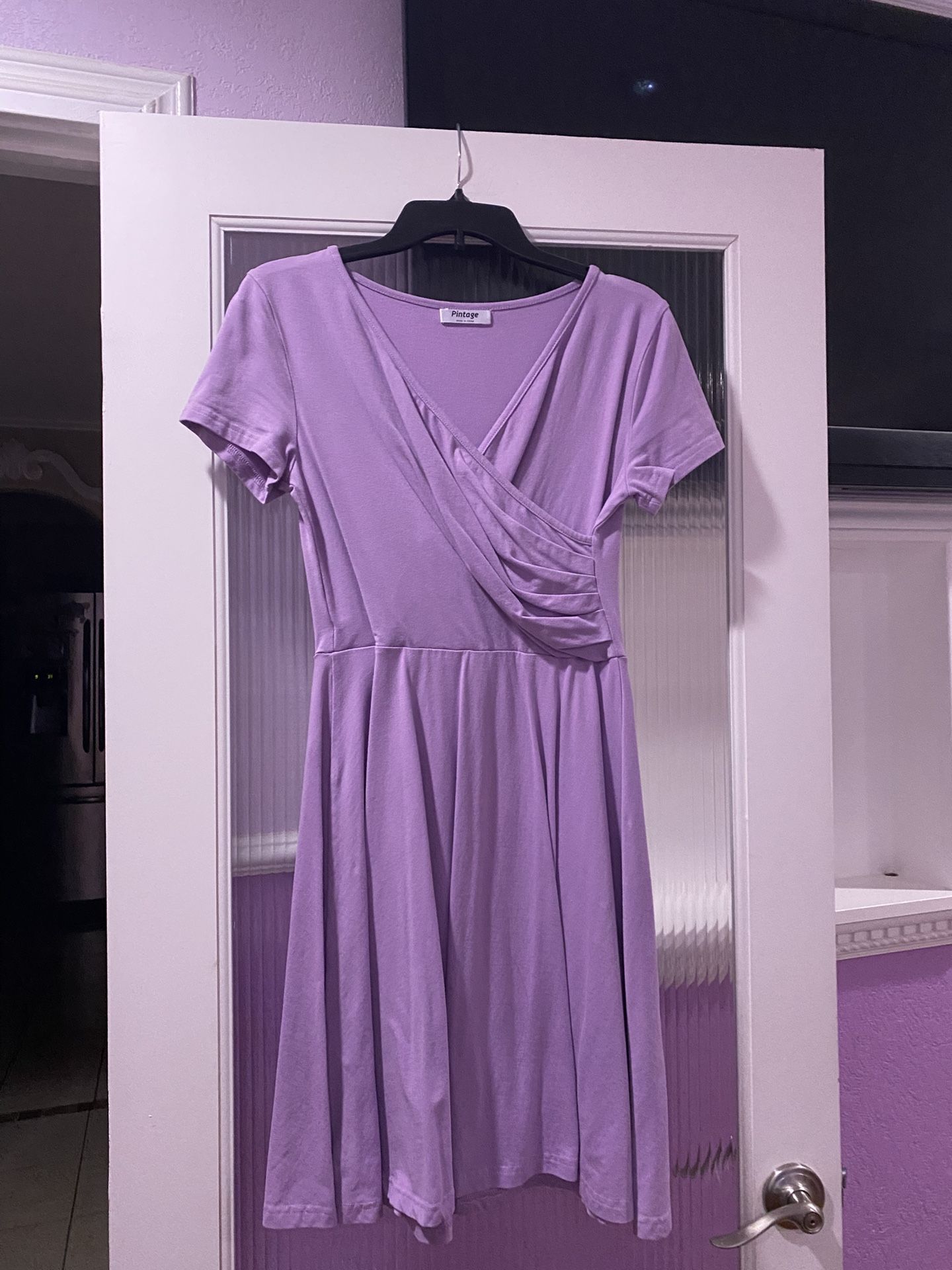 purple dress