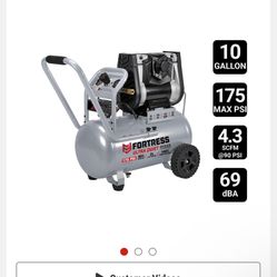 Fortress Ultra Quiet 10 Gallon Compressor 