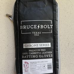 Brand New Premium Pro Long Chrome Series Gloves - White/Pink Youth Medium