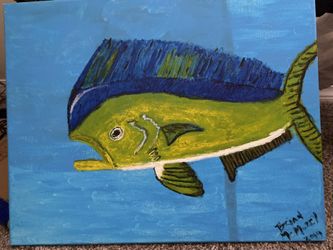 20x16 Original Acrylic Mahi Mahi Painting