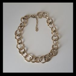 Talbots Gold-Tone Chunky Chain Link Necklace 