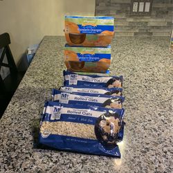 Rolled oats And Mandarin Oranges