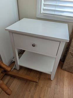 White nightstand/side table