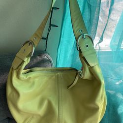 Green Coach bag
