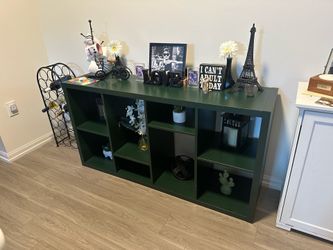 Dark Green Bookshelf