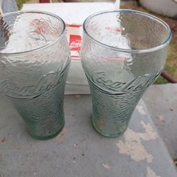 Collectible Coca-Cola Glass Set Light Green 🚦