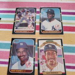 New York Yankees 1987 Donruss Baseball Cards Team Set 