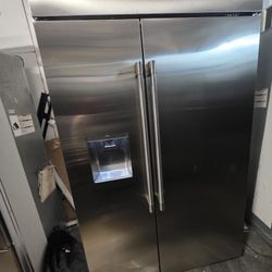 48" GE MONOGRAM BUILT IN STAINLESS STEEL REFRIGERATOR 