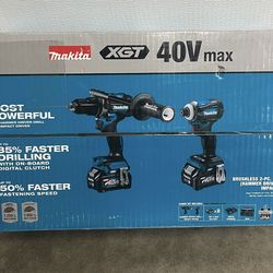 Makita 40V Max XGT Brushless Cordless 2-Pc. Combo Kit (Hammer Driver-Drill/Impact Driver) 2.5Ah $469 Plus tax at Home Depot $515 after tax