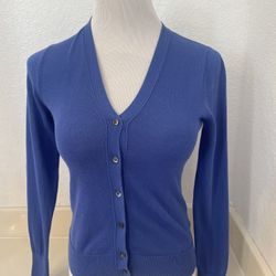 Banana Republic Blue Cardigan XS 