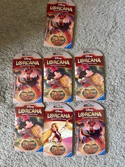 Disney Lorcana Reign of Jafar Booster Packs x7