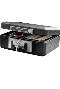 Fireproof Safe Box with Key Lock, Chest Safe