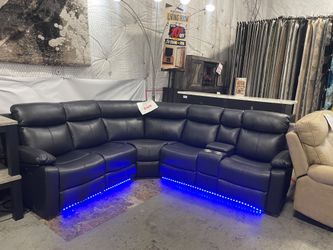 super black sectional