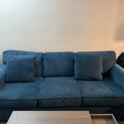 Sea Green Velvet Sofa Couch