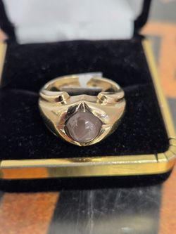 10kt black star sapphire ring